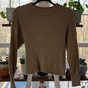 Tan/coffee colored long sleeve sweater
